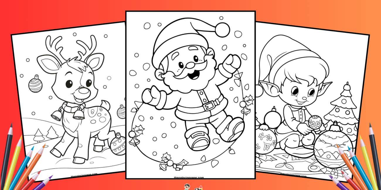 40 Free Christmas Coloring Pages: A Festive Coloring Wonderland