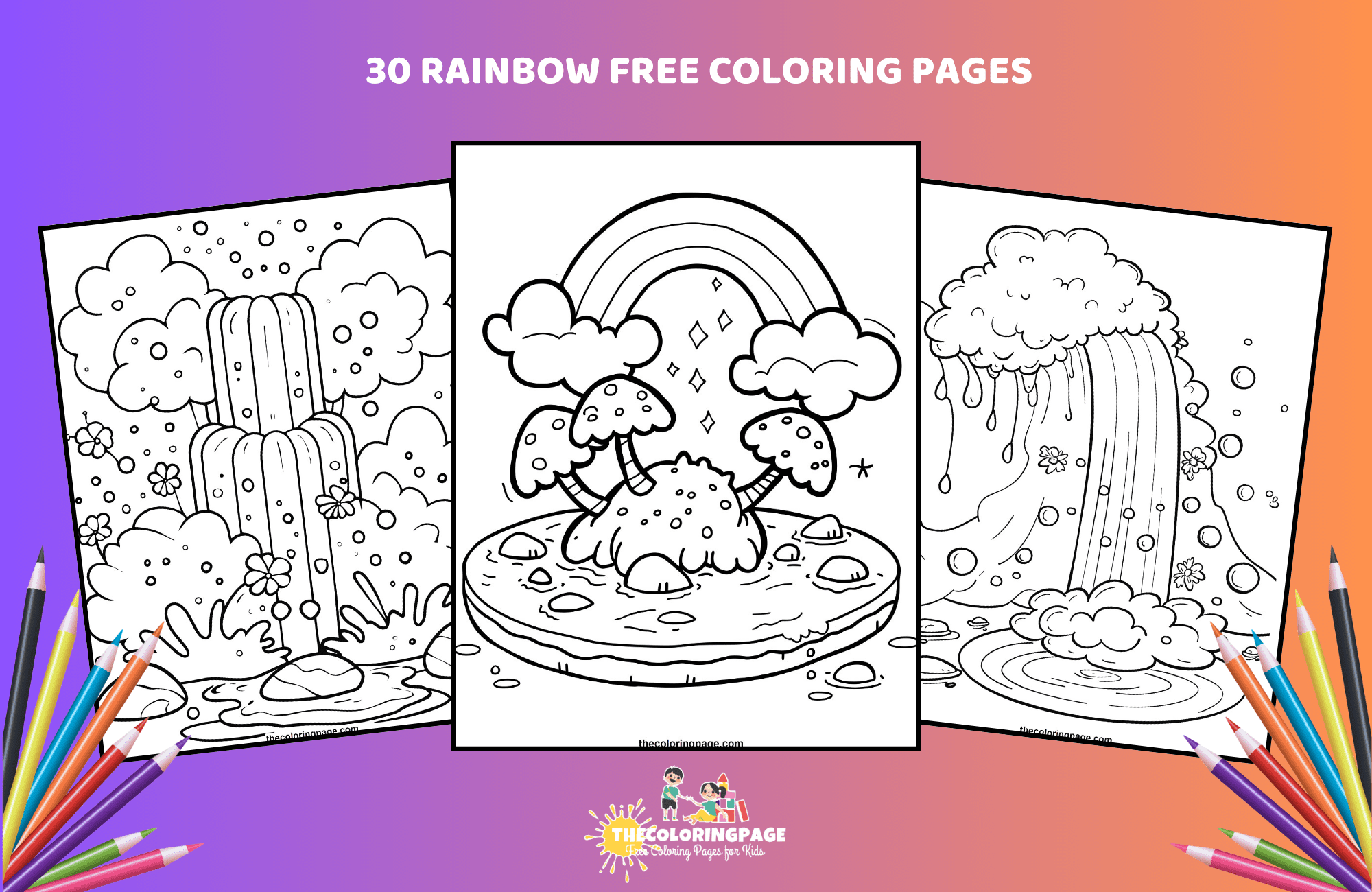 30 Free Rainbow Coloring Pages – Absolutely Free