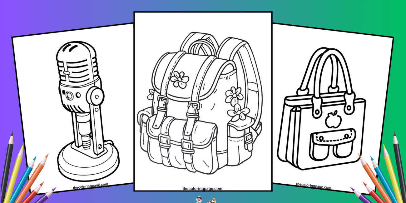 100 Free Bold & Easy Coloring Pages - Perfect for Kids