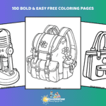 100 Free Bold & Easy Coloring Pages - Perfect for Kids