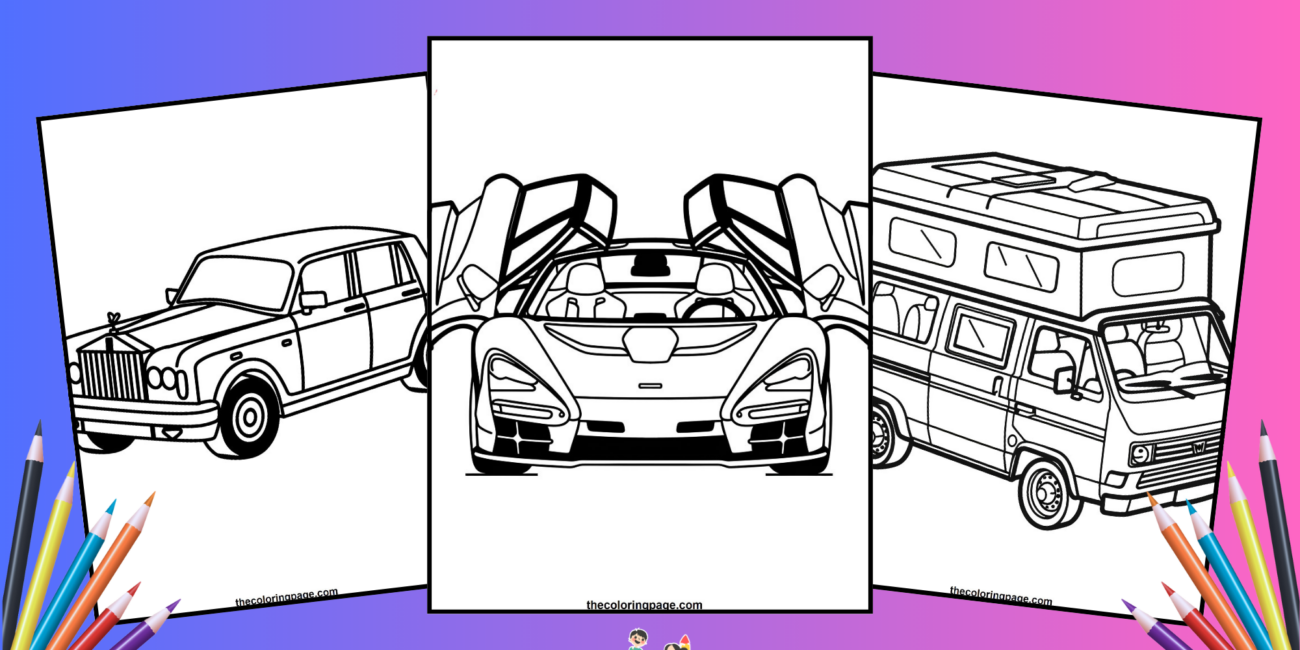 30 Free Bold & Easy Car Coloring Pages For Kids - Where Imagination Takes Flight