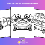 30 Free Bold & Easy Car Coloring Pages For Kids - Where Imagination Takes Flight