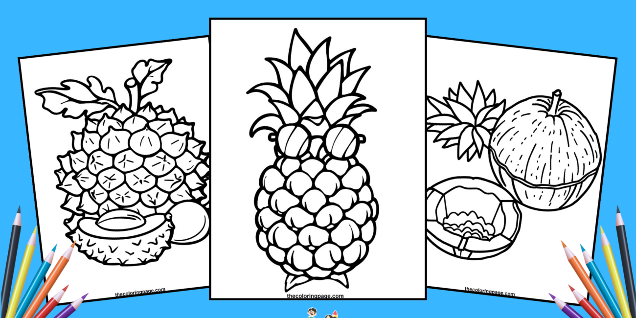 30 Free Bold & Easy Fruit Coloring Pages For Kids - Absolutely Free