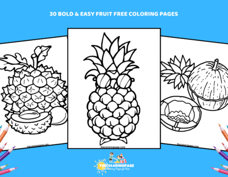 30 Free Bold & Easy Fruit Coloring Pages For Kids - Absolutely Free