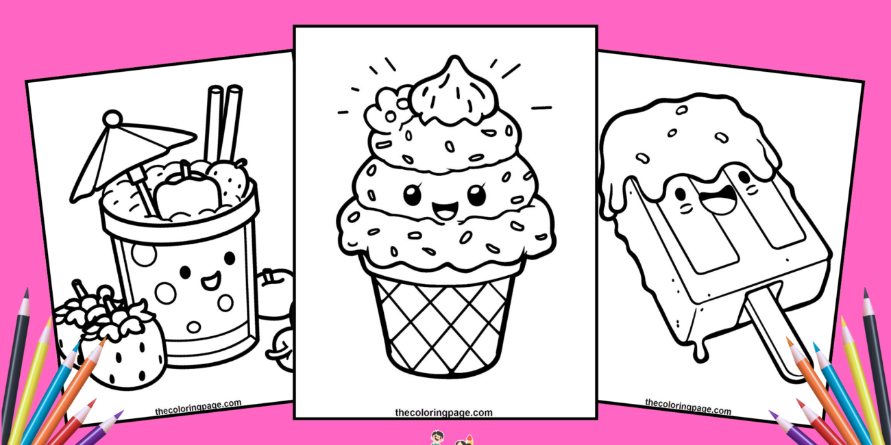 40 Free Bold & Easy Kawaii Coloring Pages for Kids: A Cute & Fun Coloring Adventure!