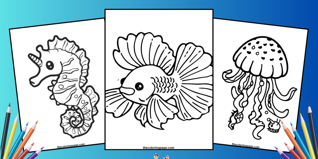 25 Free Bold & Easy Ocean Coloring Pages For Kids - Free to Download and Color