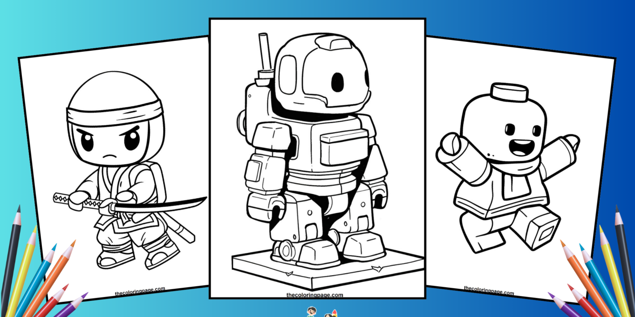 25 Free Bold & Easy Roblox Coloring Pages - Perfect for Little Artists