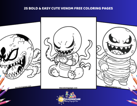 25 Free Bold & Easy Venom Coloring Pages For Kids - Free & Easy Download