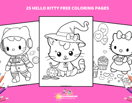 25 Free Hello Kitty Coloring Pages for Kids - Free & Downloadable